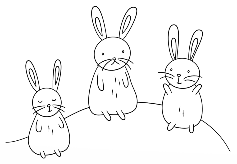 Desenho de Animal Kawaii para colorir e imprimir: número 33