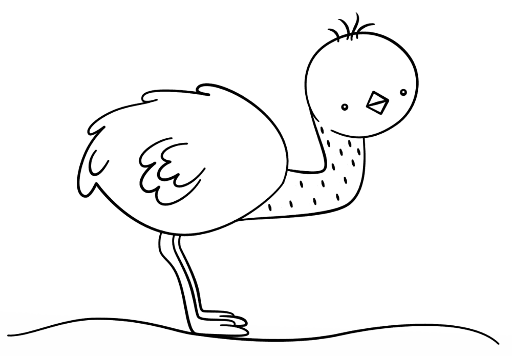 Desenho de Animal Kawaii para colorir e imprimir: número 39
