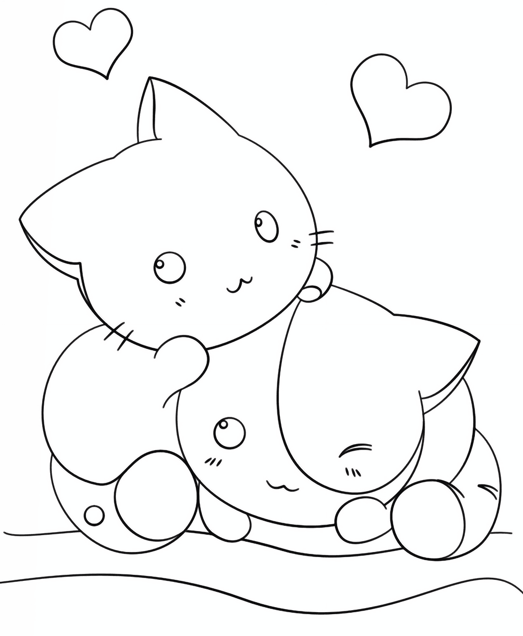 Desenho de Animal Kawaii para colorir e imprimir: número 40