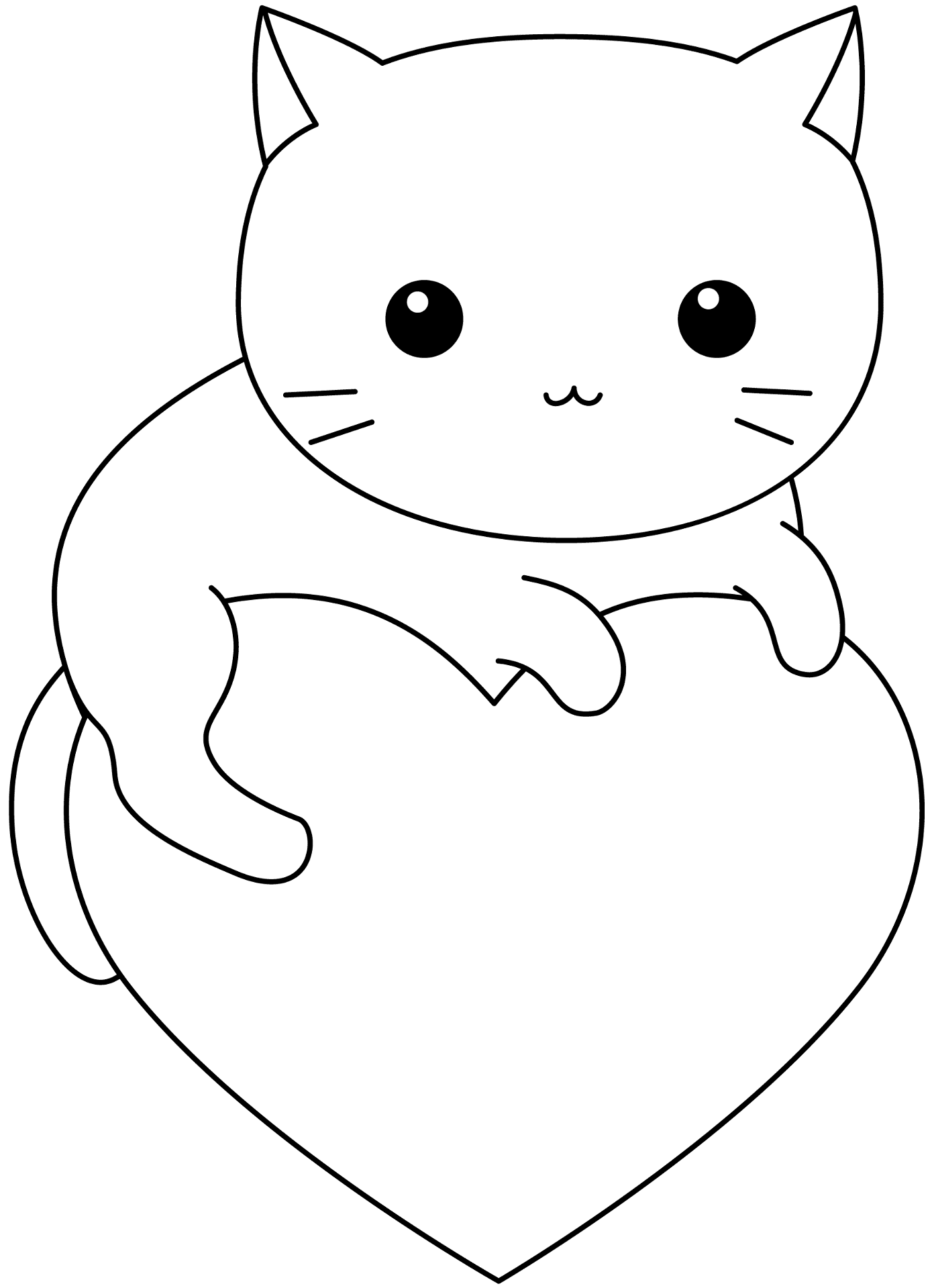 Desenho de Animal Kawaii para colorir e imprimir: número 43
