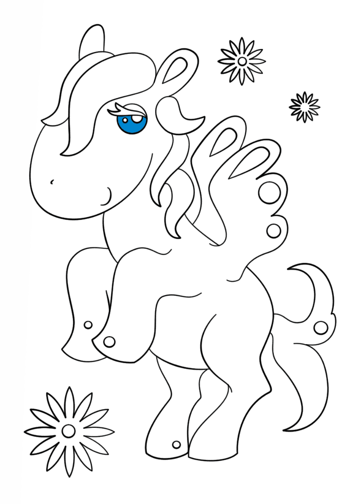 Desenho de Animal Kawaii para colorir e imprimir: número 46