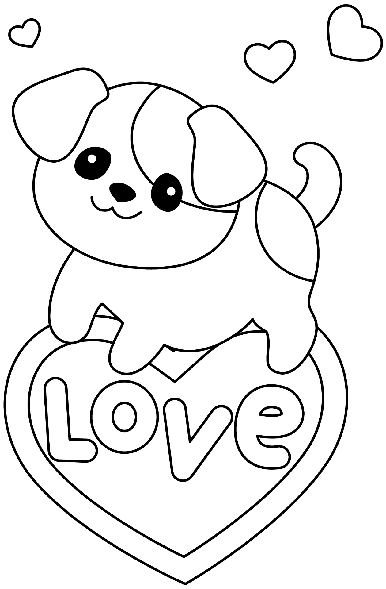 Desenho de Animal Kawaii para colorir