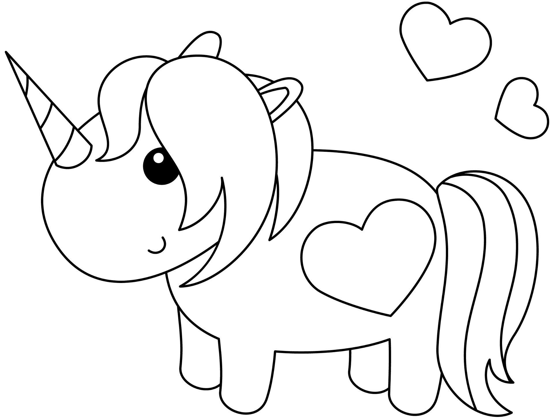 Desenho de Animal Kawaii para colorir