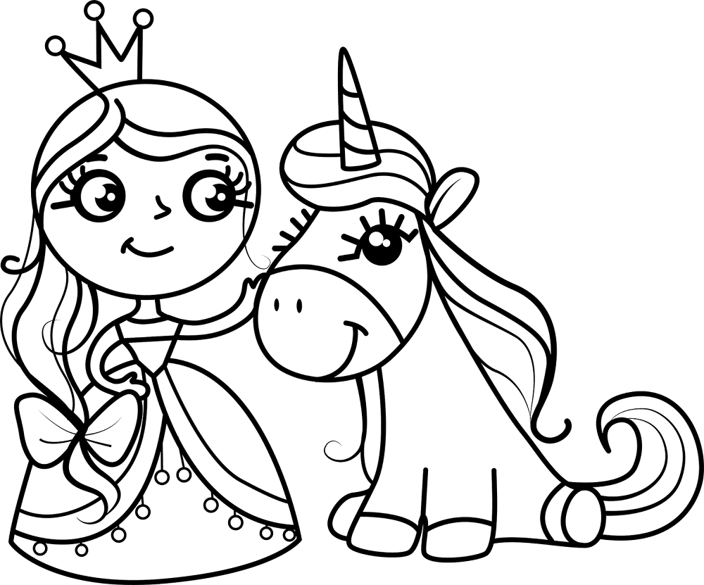 Desenho de Animal Kawaii para colorir