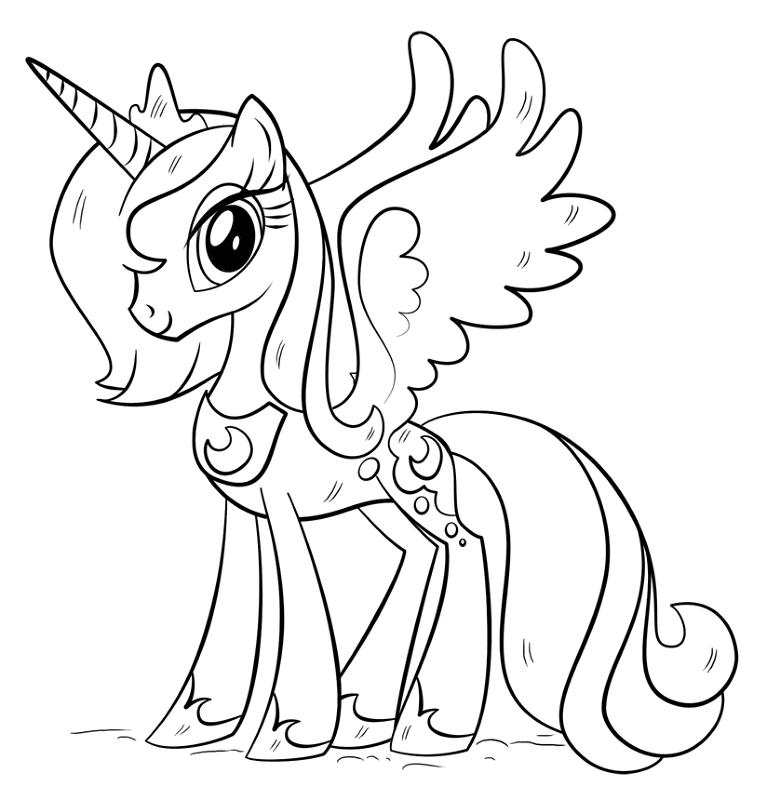Desenho de Animal Kawaii para colorir
