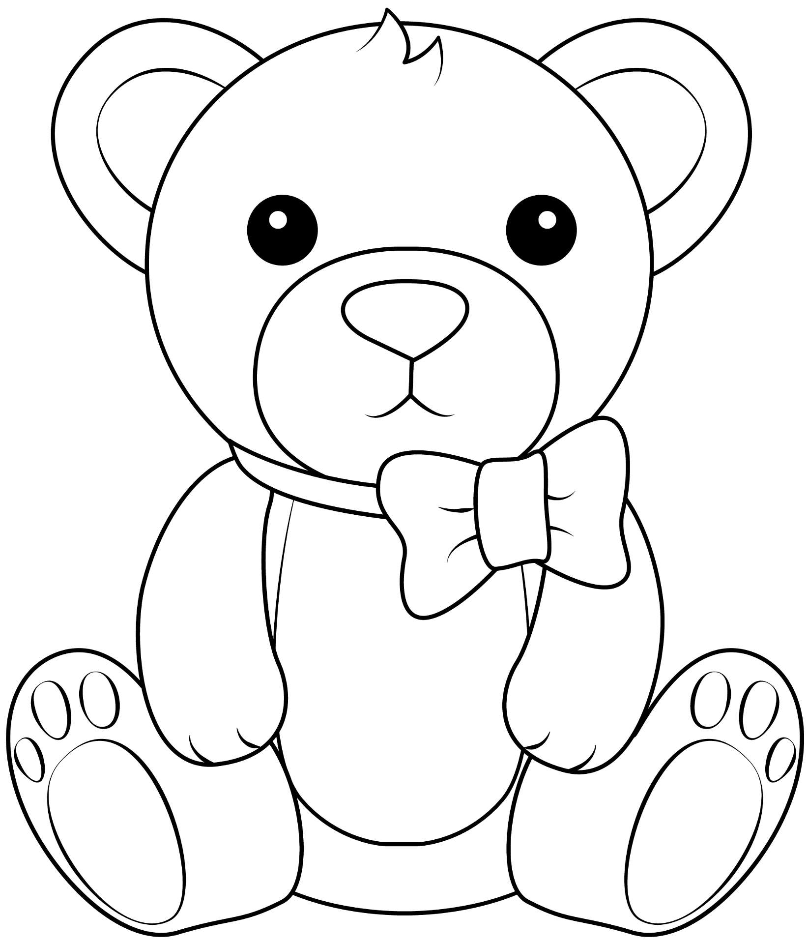 Desenho de Animal Kawaii para colorir