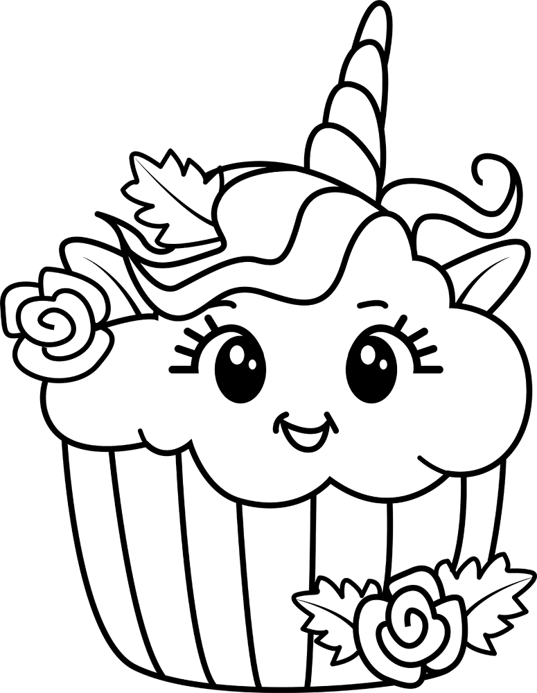 Desenho de Animal Kawaii para colorir