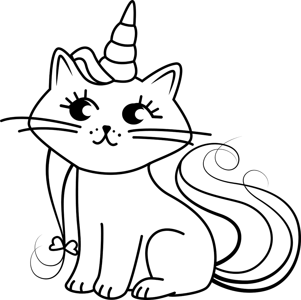 Desenho de Animal Kawaii para colorir