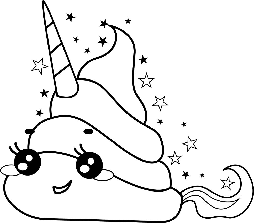 Desenho de Animal Kawaii para colorir