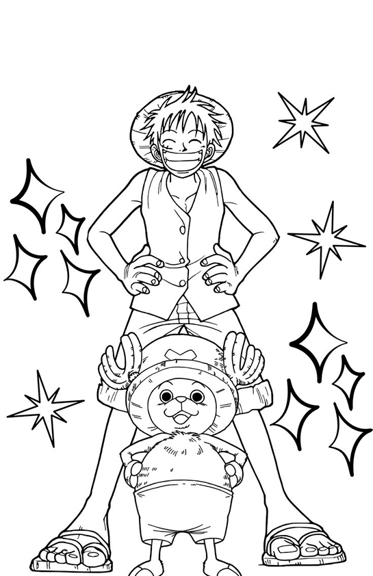 Desenho de Anime para colorir e imprimir: número 10