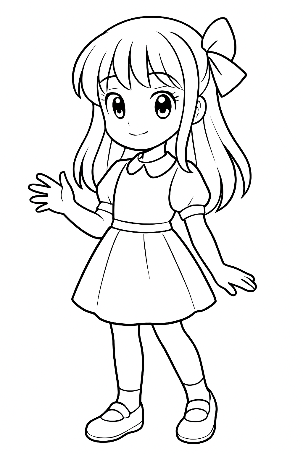 Desenho de Anime para colorir e imprimir: número 12