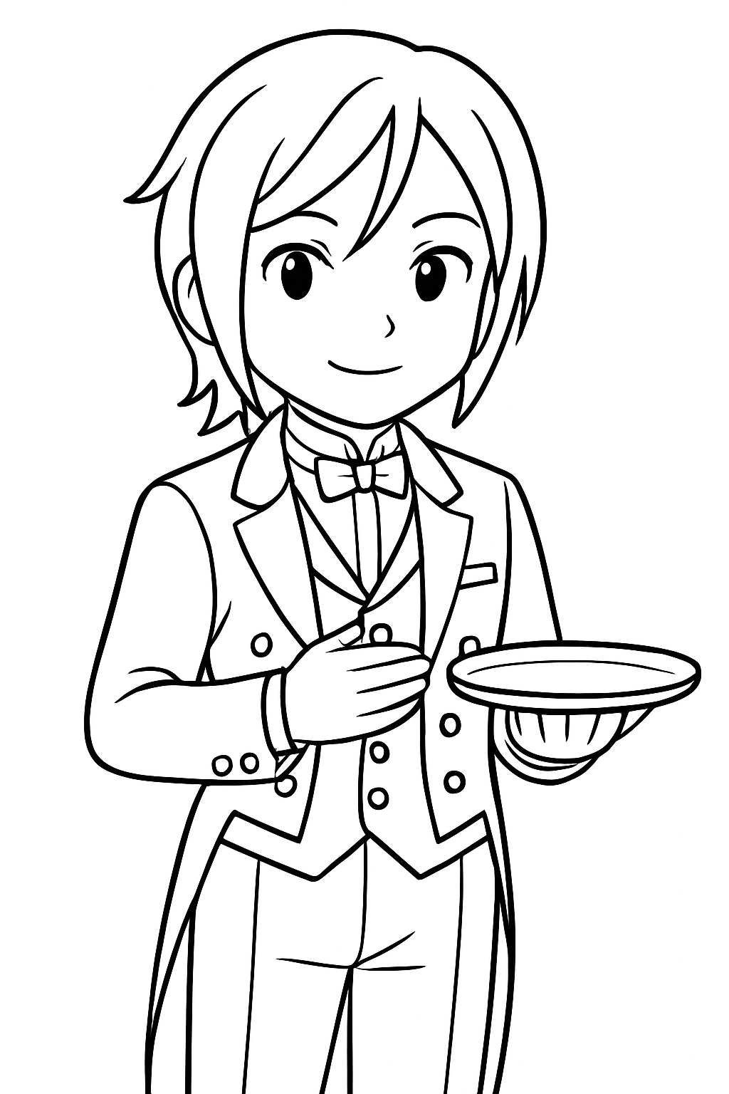 Desenho de Anime para colorir e imprimir: número 13