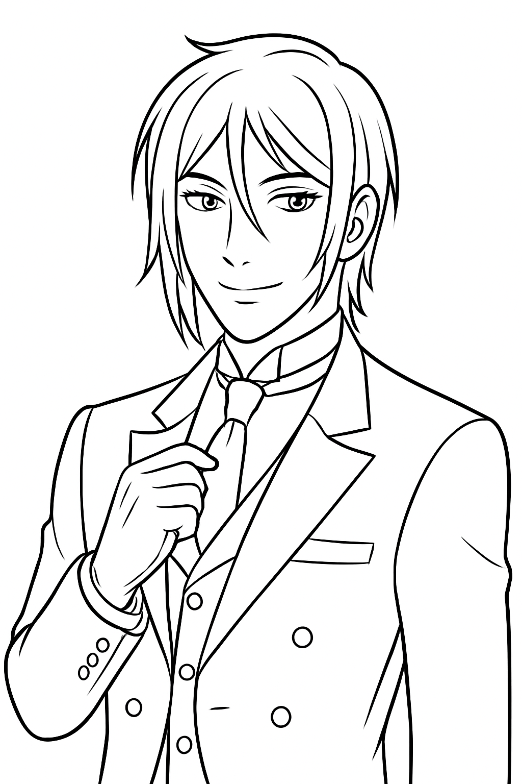 Desenho de Anime para colorir e imprimir: número 14