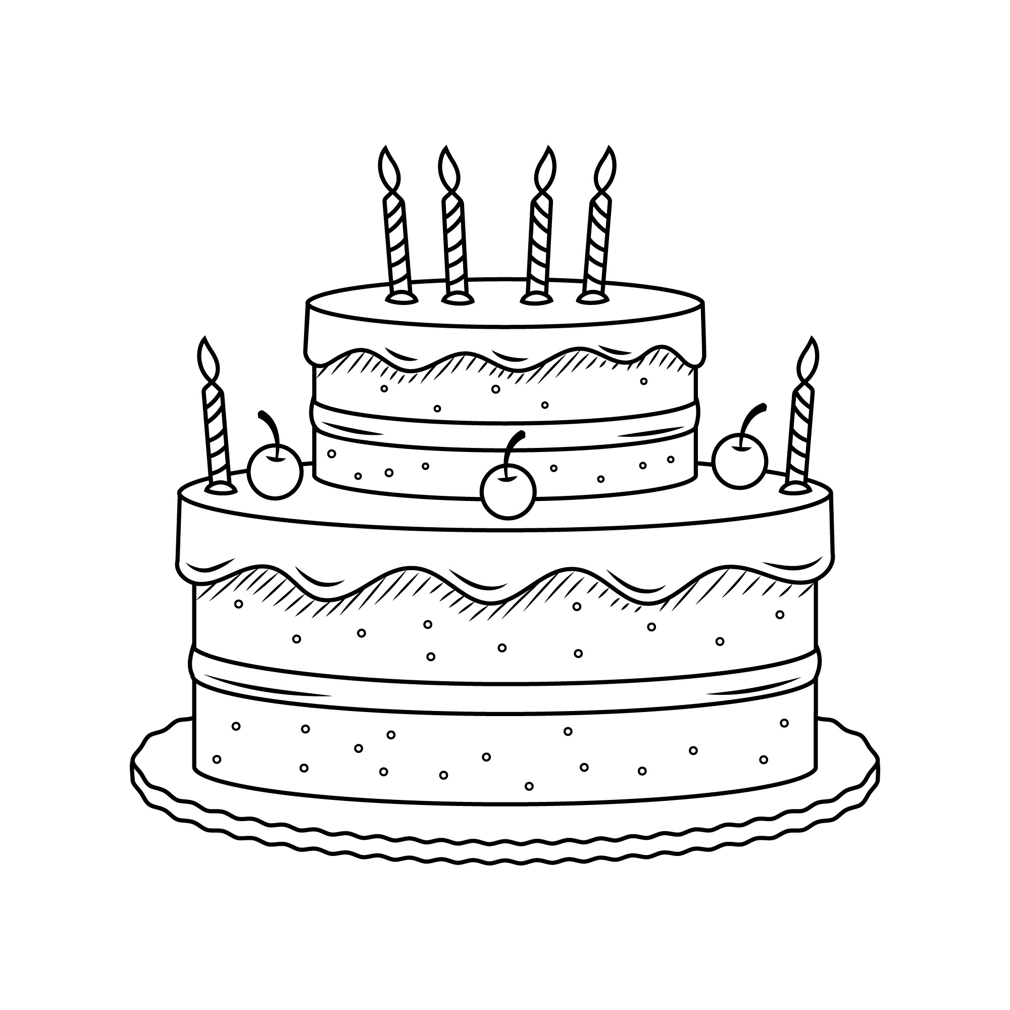 Desenho de Aniversario para colorir e imprimir: número 3