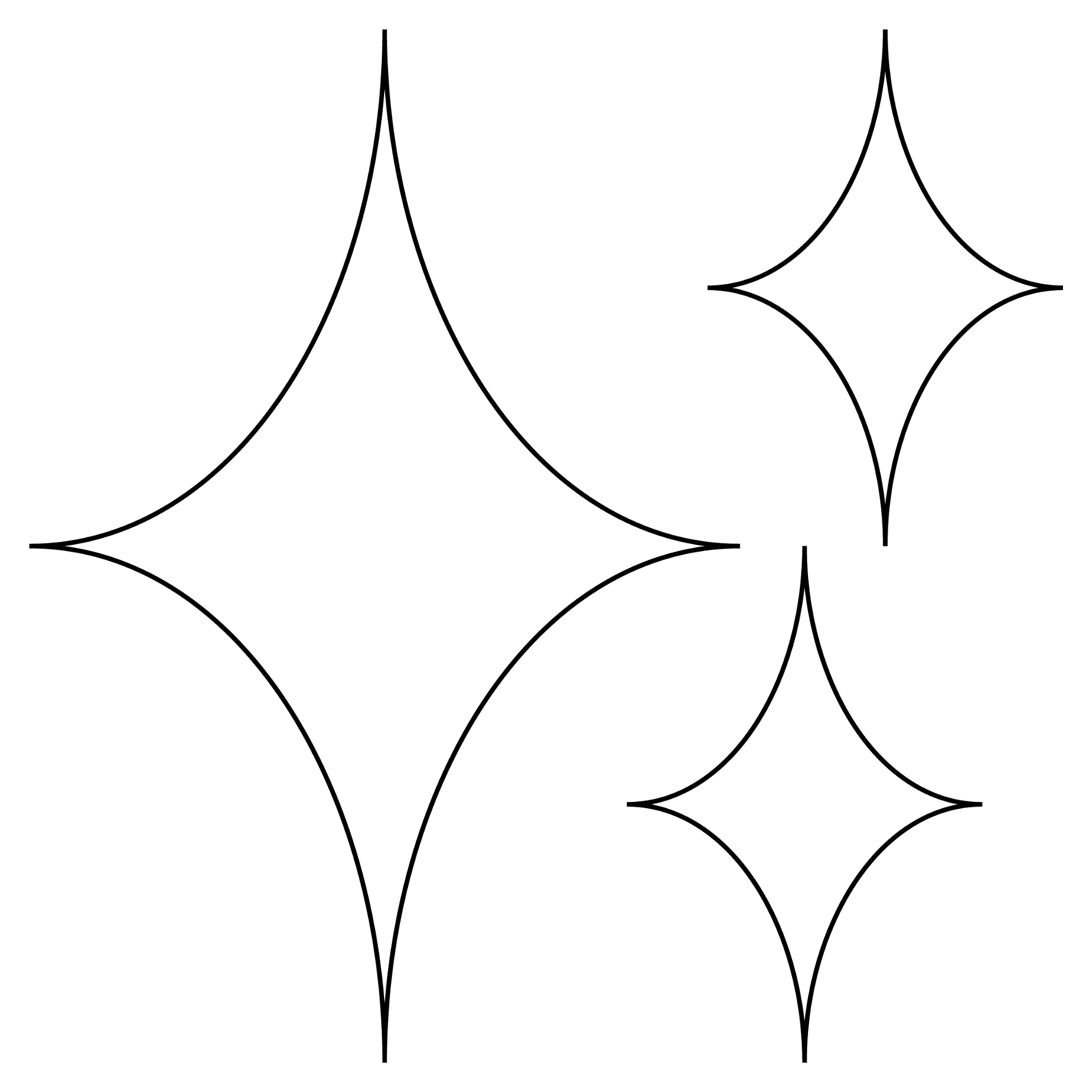 Desenho de Ano Novo para colorir e imprimir: número 1
