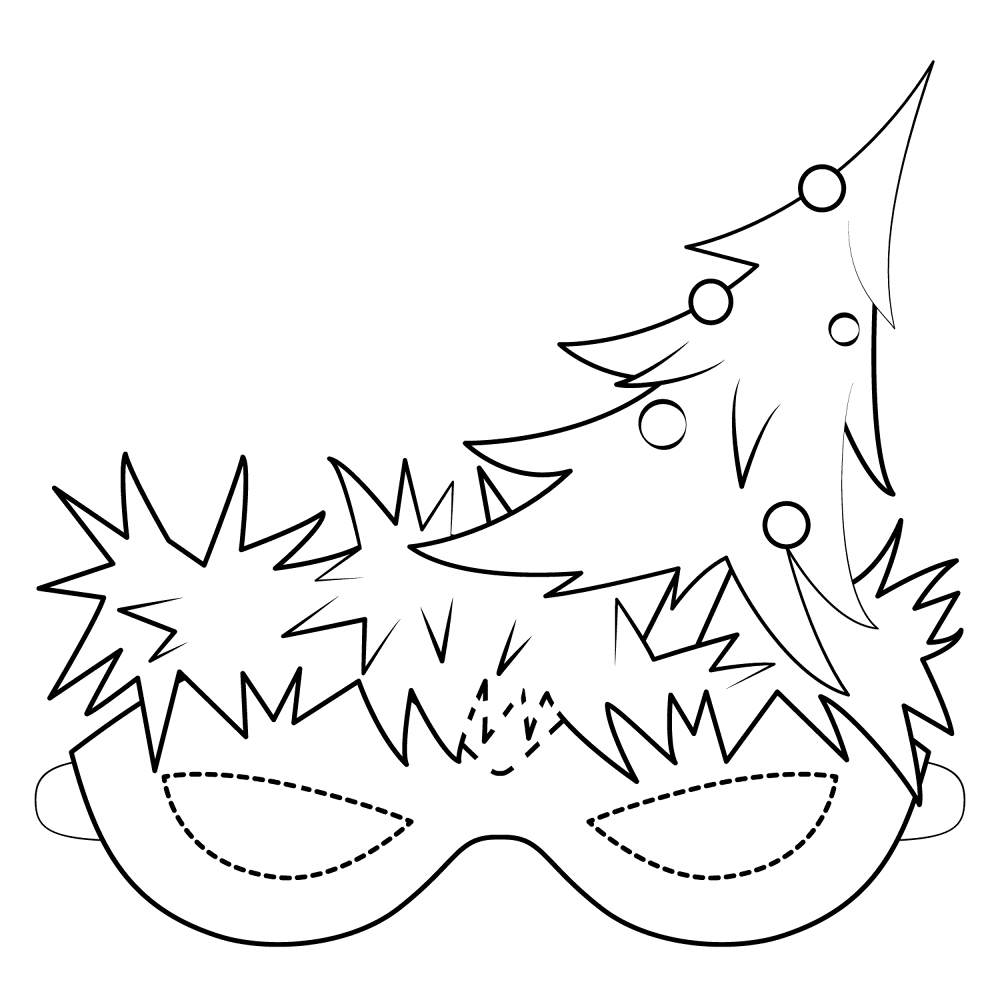 Desenho de Ano Novo para colorir e imprimir: número 26