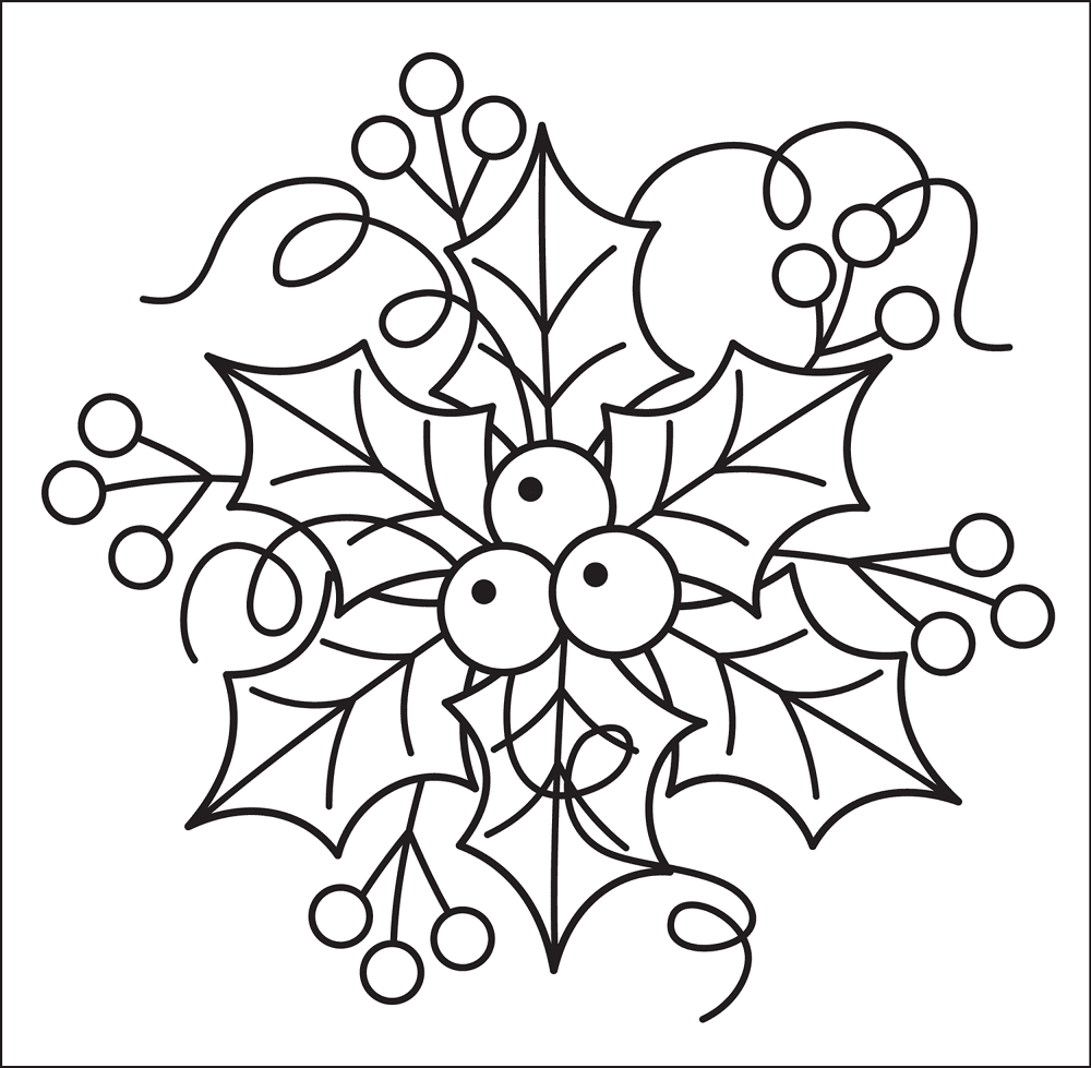 Desenho de Ano Novo para colorir e imprimir: número 33