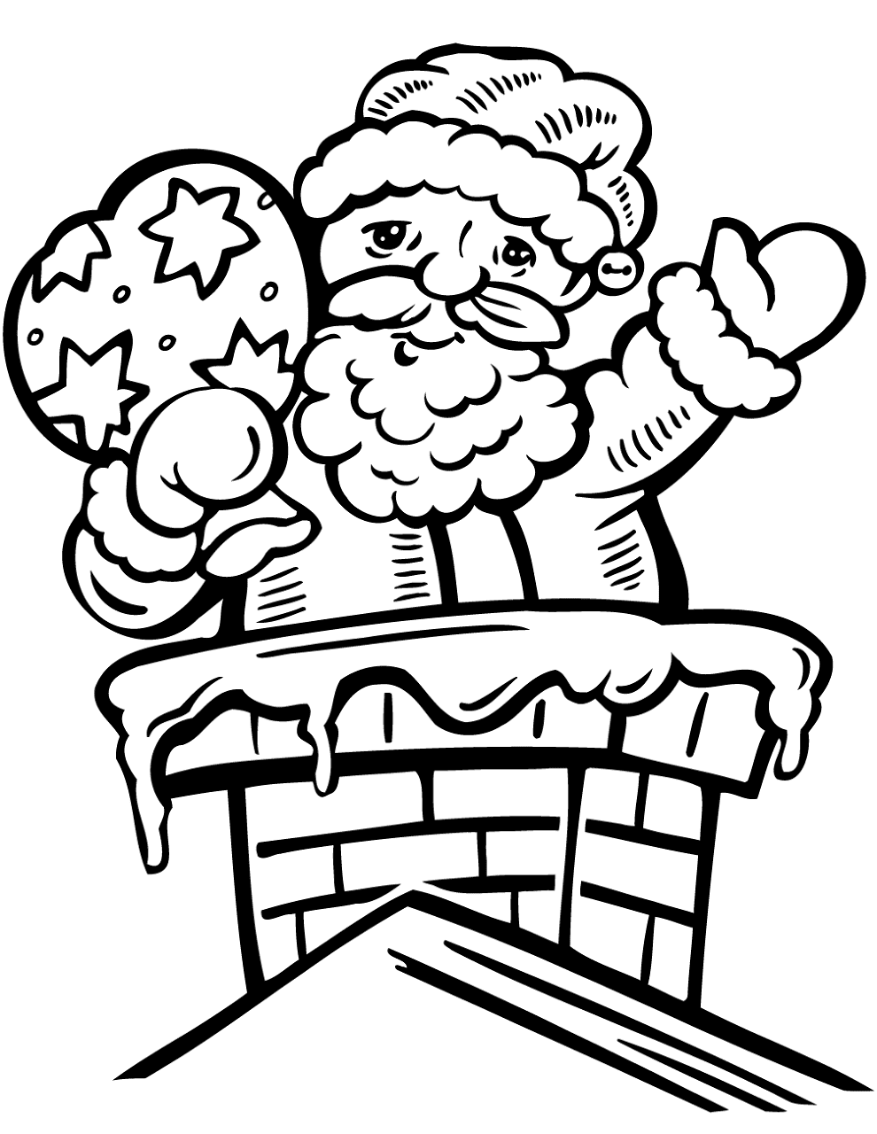 Desenho de Ano Novo para colorir e imprimir: número 46