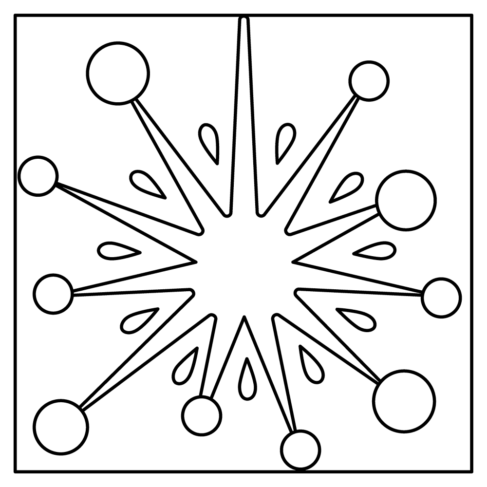 Desenho de Ano Novo Chinês para colorir e imprimir: número 3