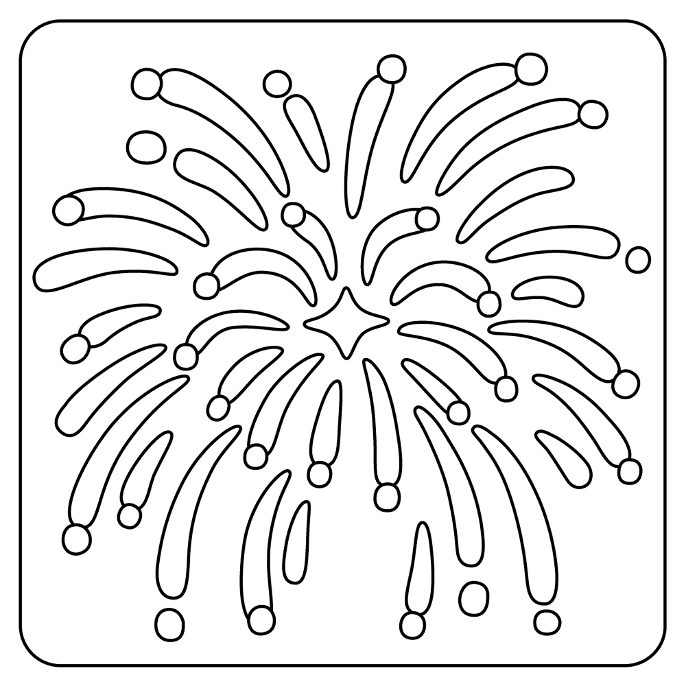 Desenho de Ano Novo Chinês para colorir e imprimir: número 6