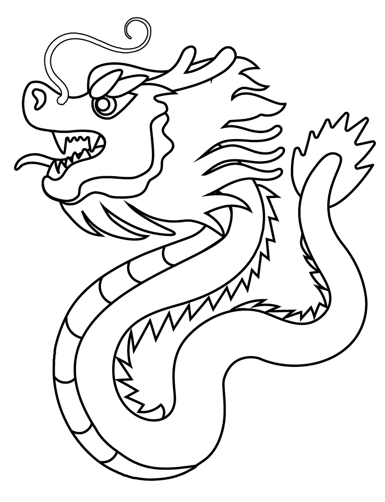 Desenho de Ano Novo Chinês para colorir e imprimir: número 15