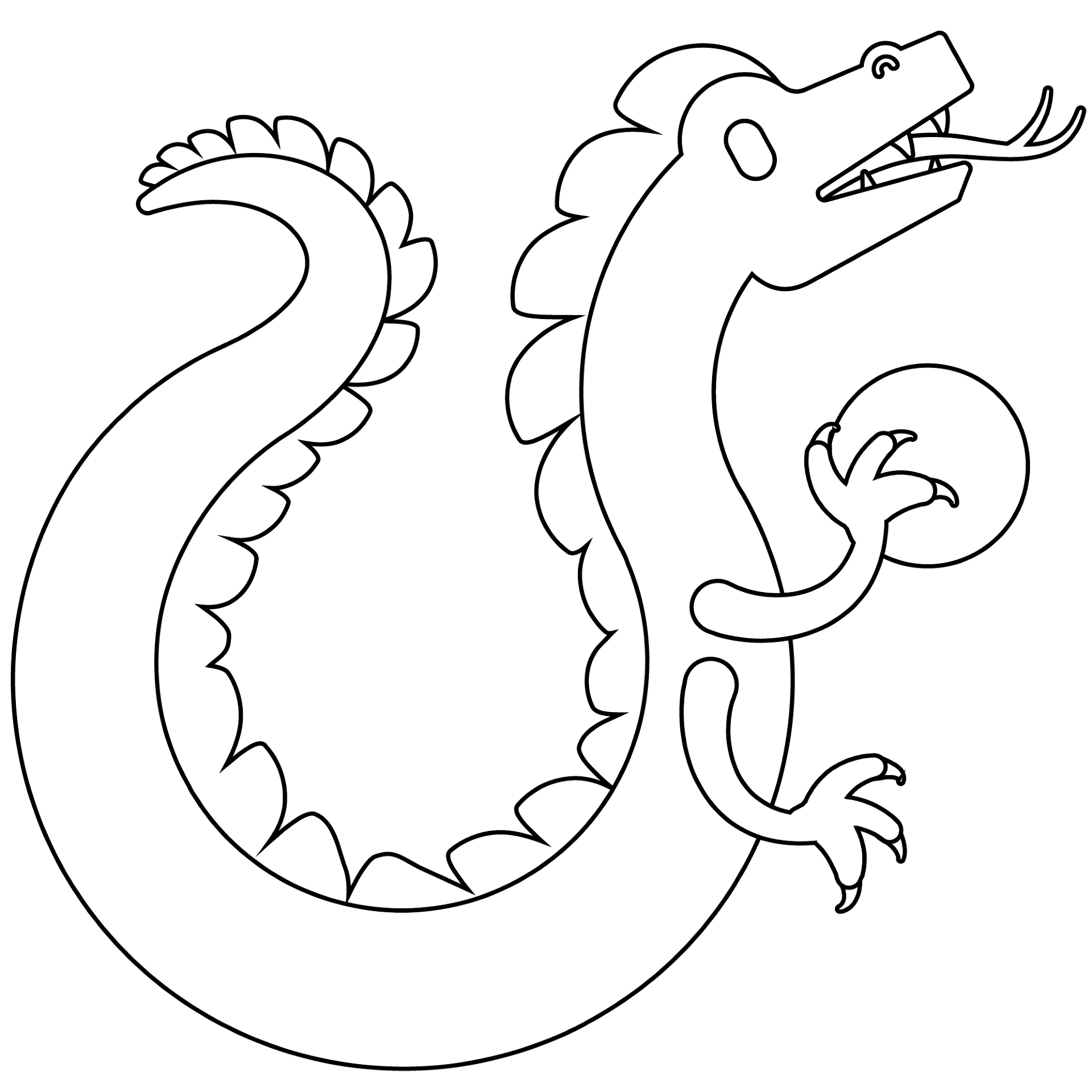 Desenho de Ano Novo Chinês para colorir e imprimir: número 16