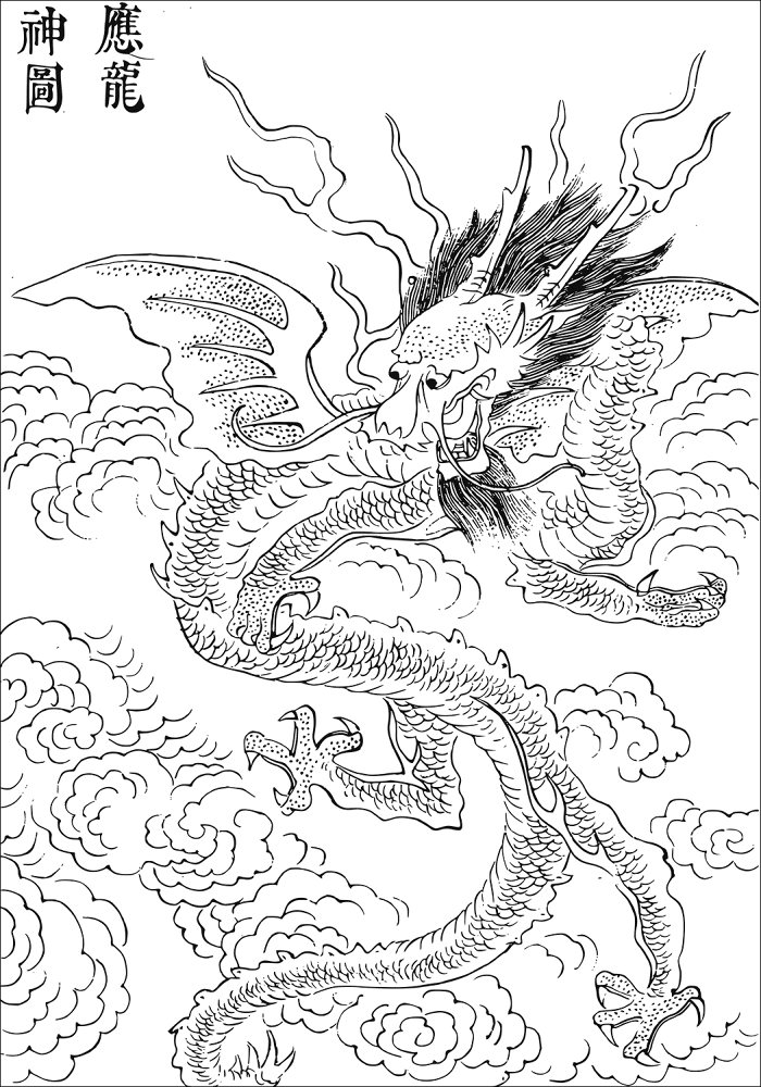 Desenho de Ano Novo Chinês para colorir e imprimir: número 24