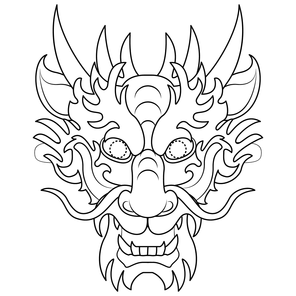 Desenho de Ano Novo Chinês para colorir e imprimir: número 26