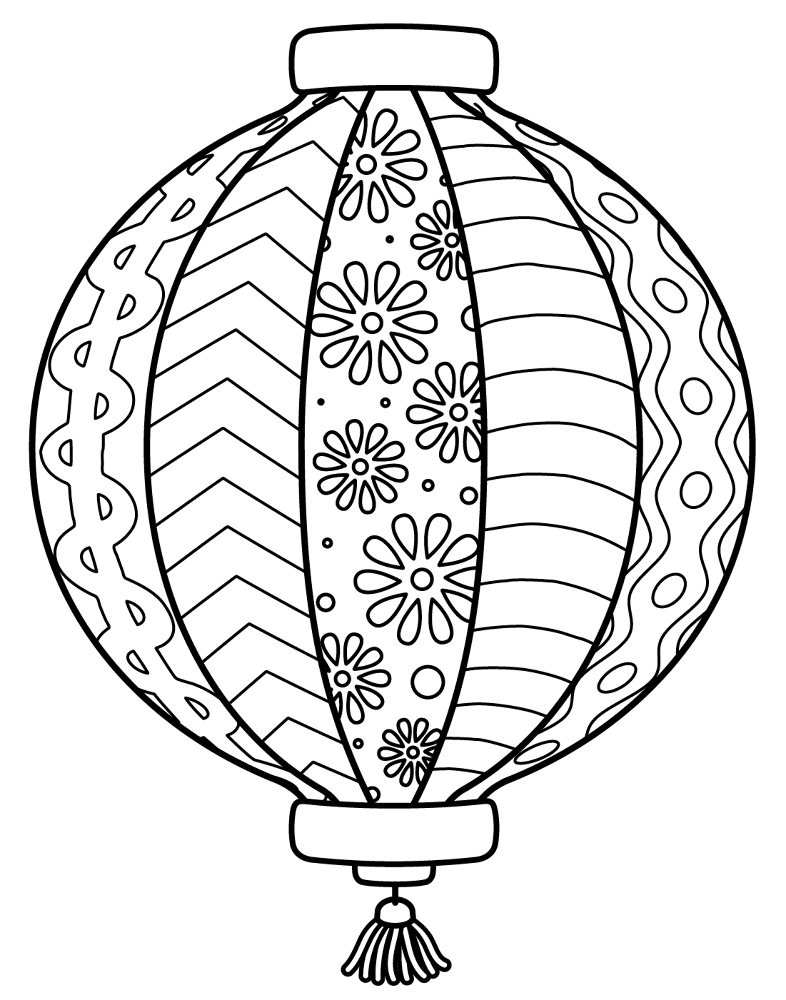 Desenho de Ano Novo Chinês para colorir e imprimir: número 37