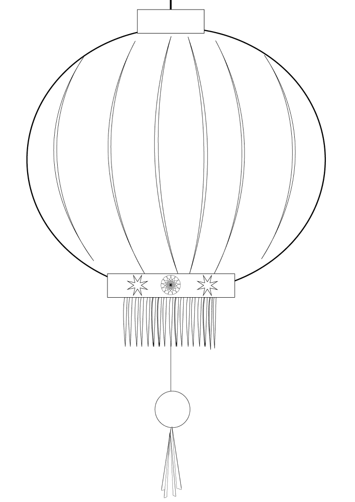 Desenho de Ano Novo Chinês para colorir e imprimir: número 40