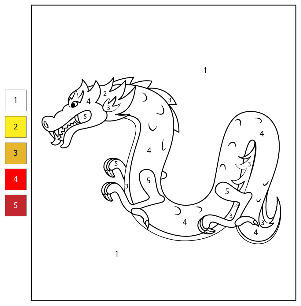 Desenho de Ano Novo Chinês para colorir