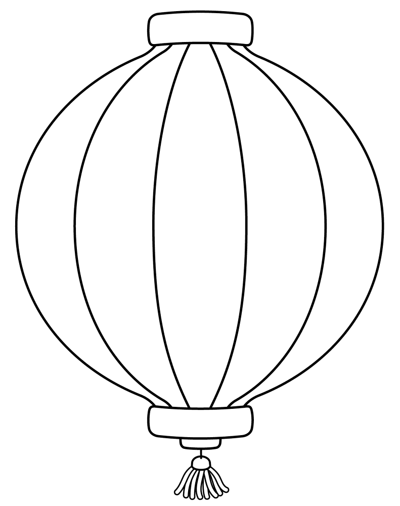 Desenho de Ano Novo Chinês para colorir