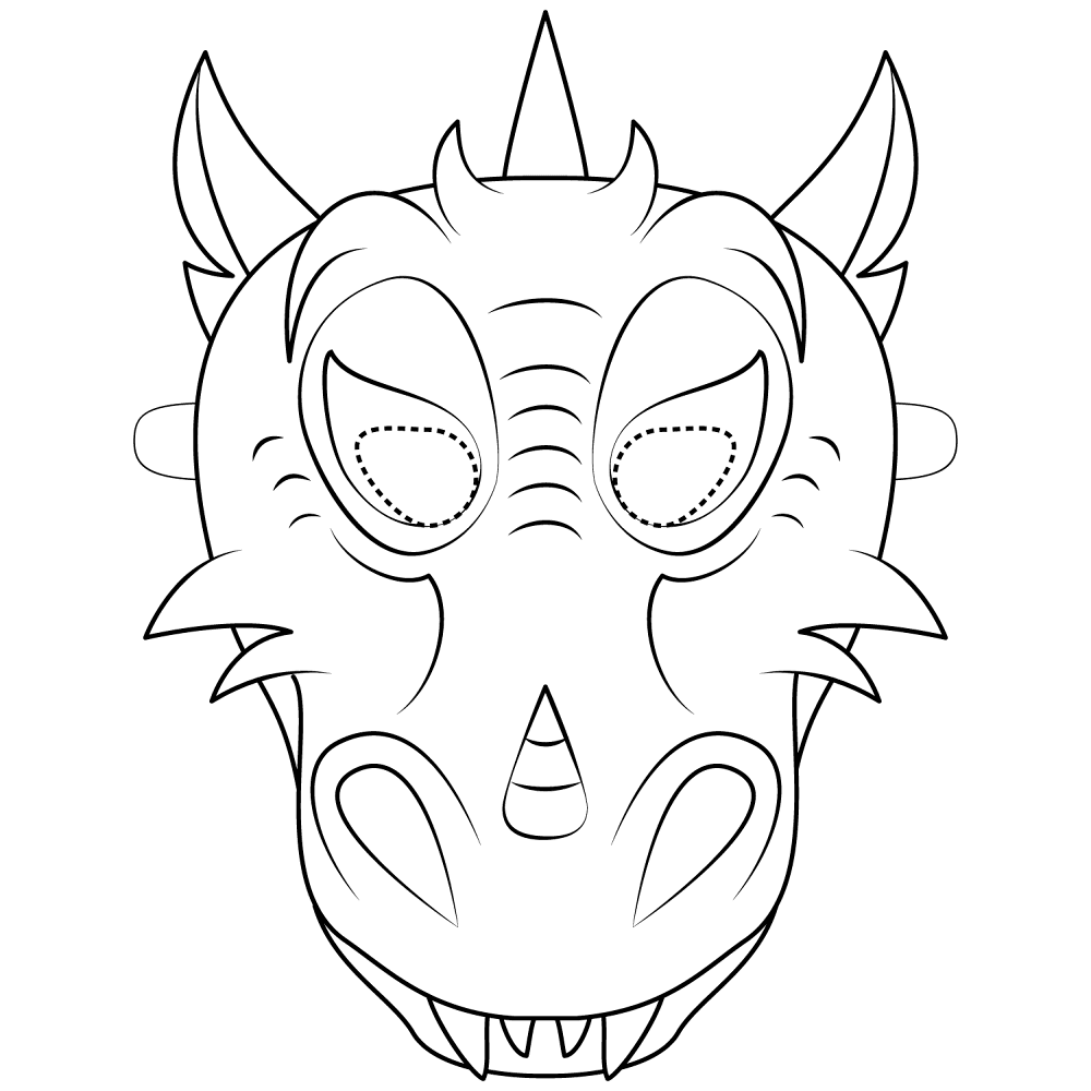 Desenho de Ano Novo Chinês para colorir