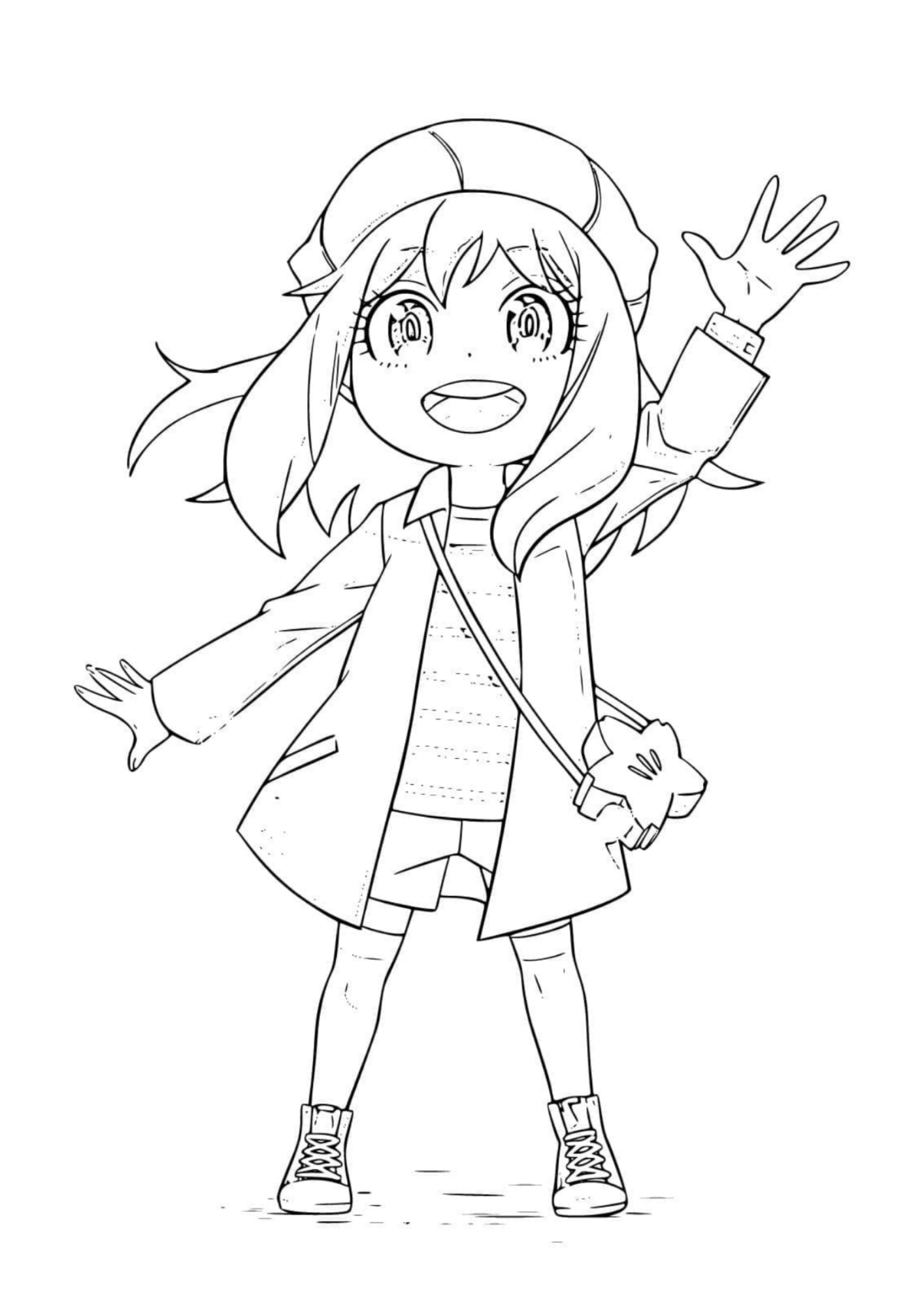 Desenho de Anya para colorir e imprimir: número 11