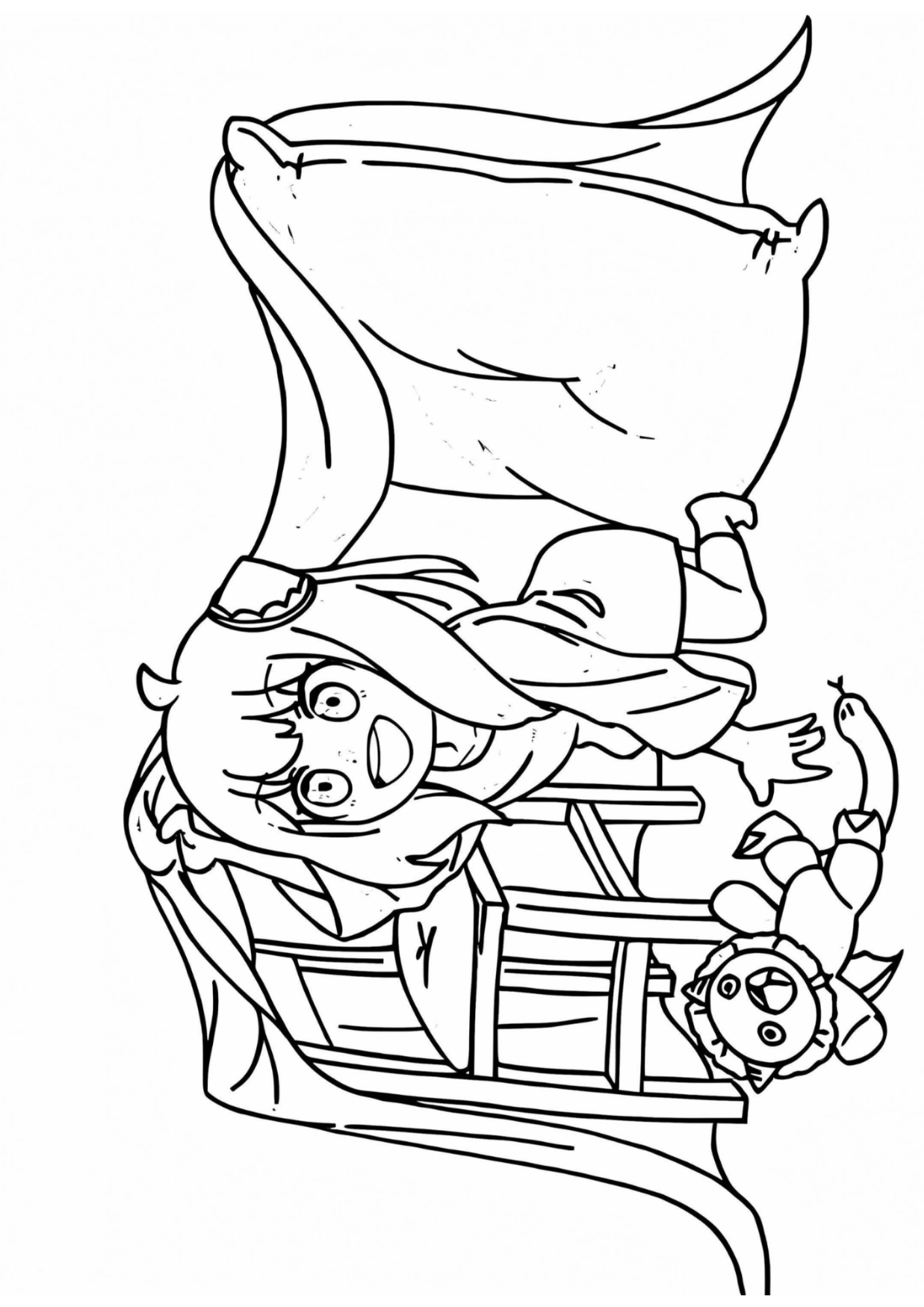 Desenho de Anya para colorir e imprimir: número 16