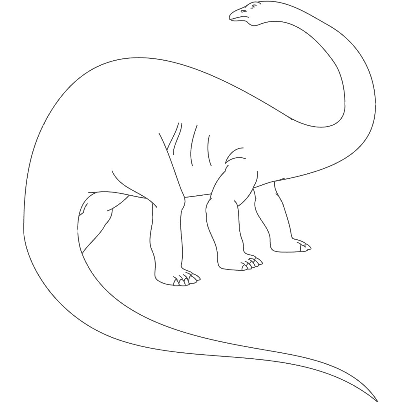 Desenho de Apatossauro para colorir e imprimir: número 16