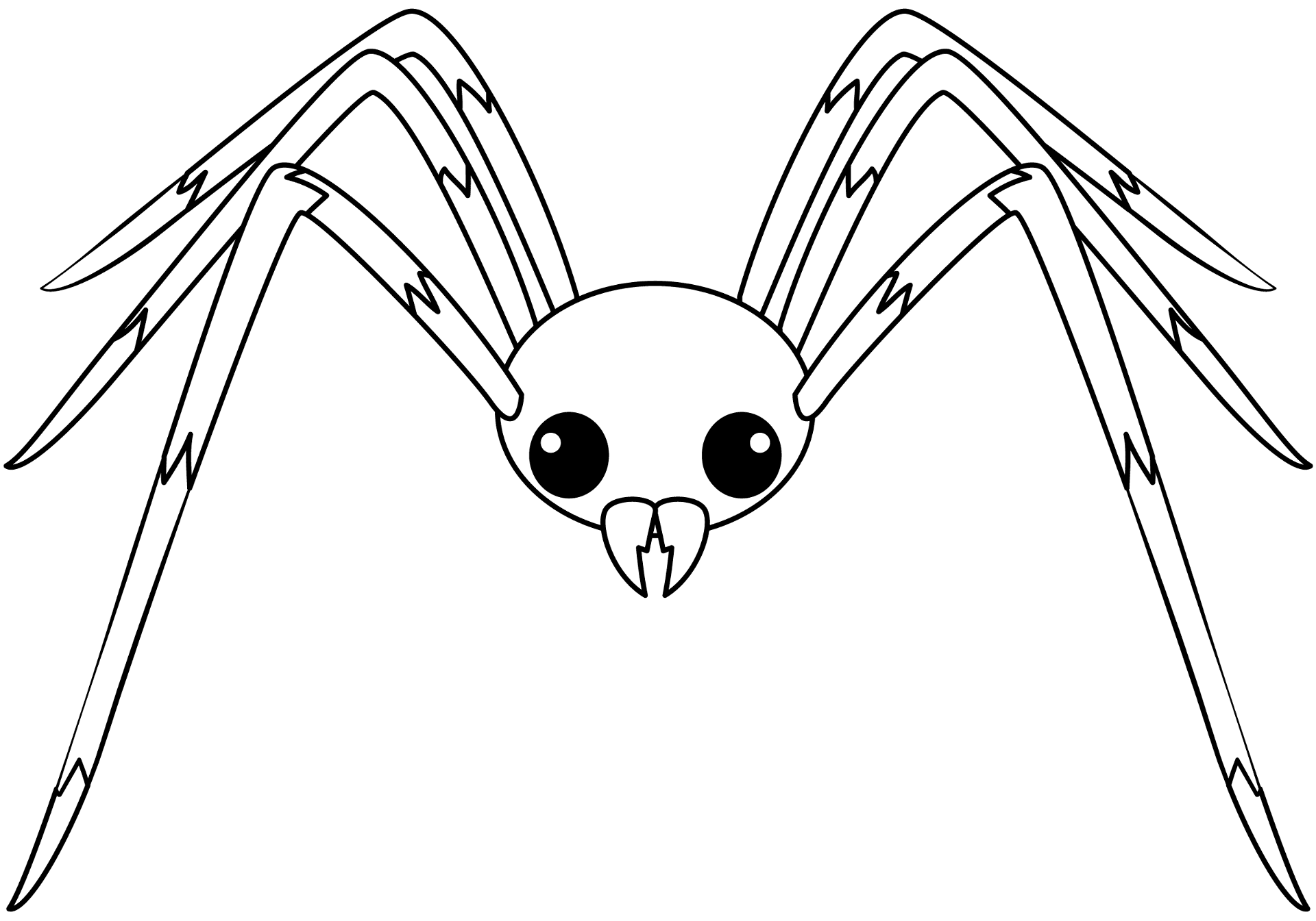 Desenho de Aracnídeos para colorir e imprimir: número 4