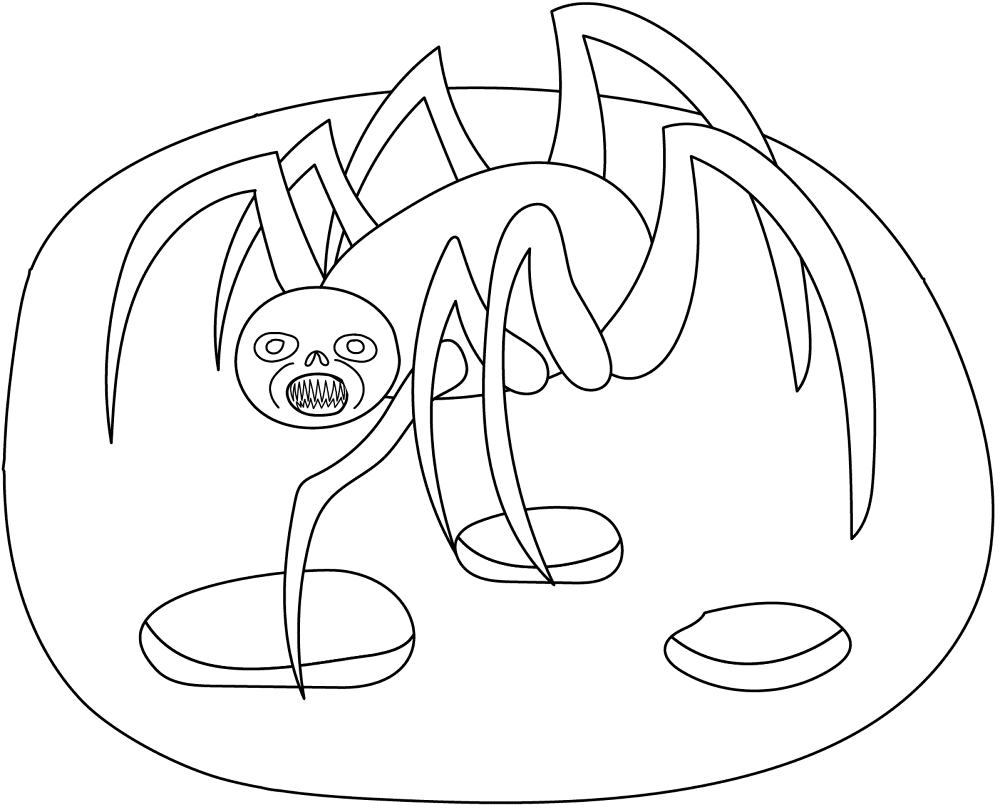 Desenho de Aracnídeos para colorir e imprimir: número 7