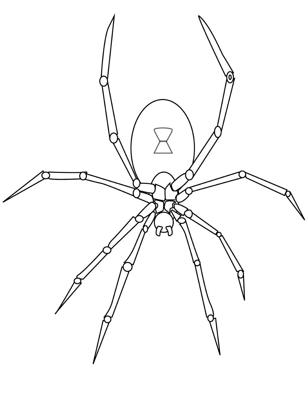Desenho de Aracnídeos para colorir e imprimir: número 16