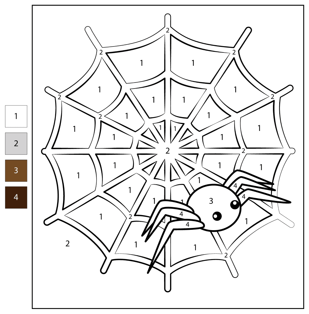 Desenho de Aracnídeos para colorir e imprimir: número 39