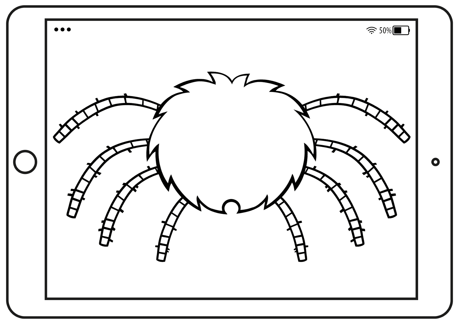 Desenho de Aracnídeos para colorir e imprimir: número 44