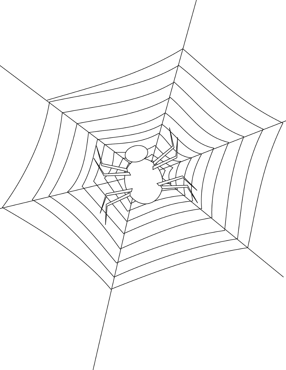Desenho de Aracnídeos para colorir