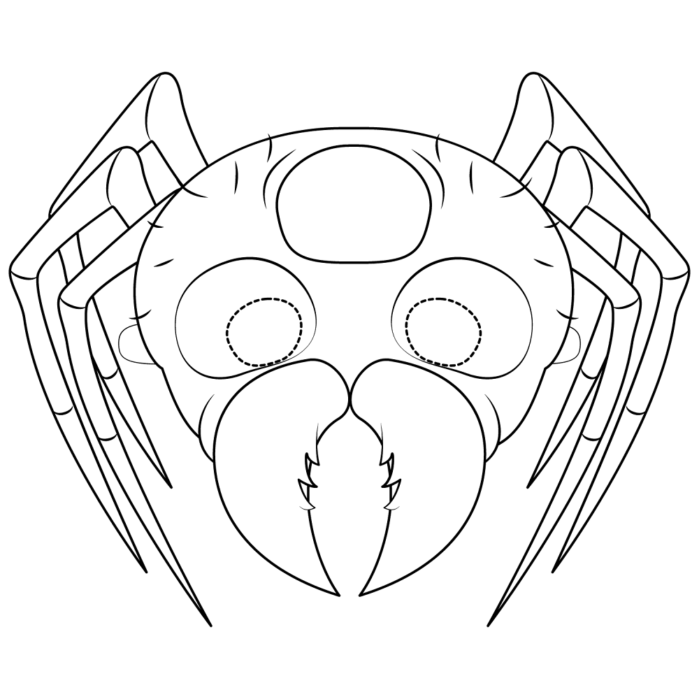 Desenho de Aracnídeos para colorir