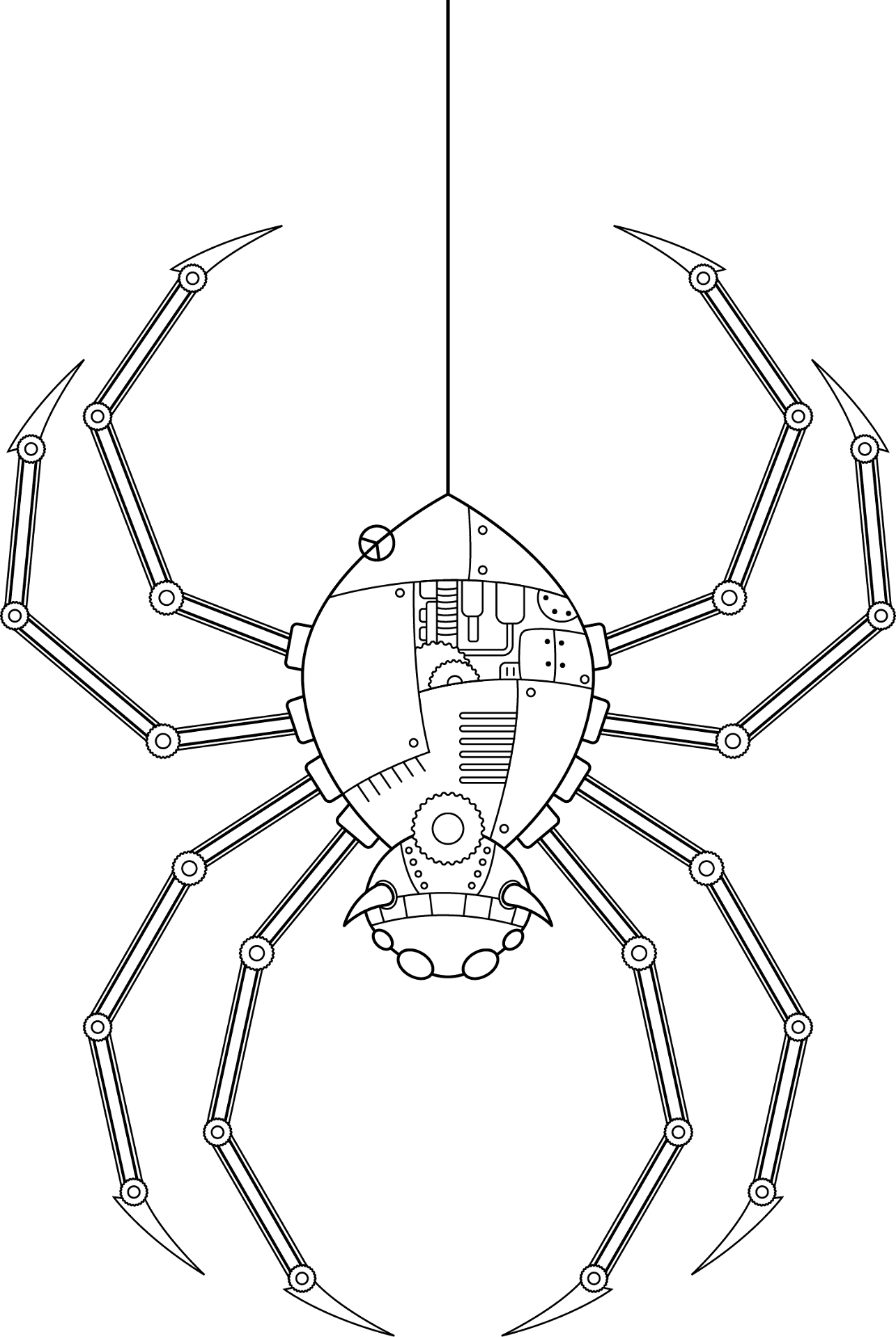 Desenho de Aracnídeos para colorir