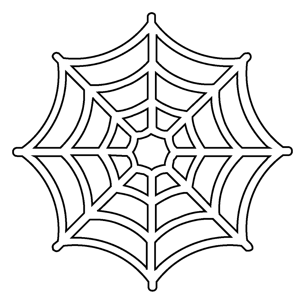 Desenho de Aranhas para colorir e imprimir: número 3