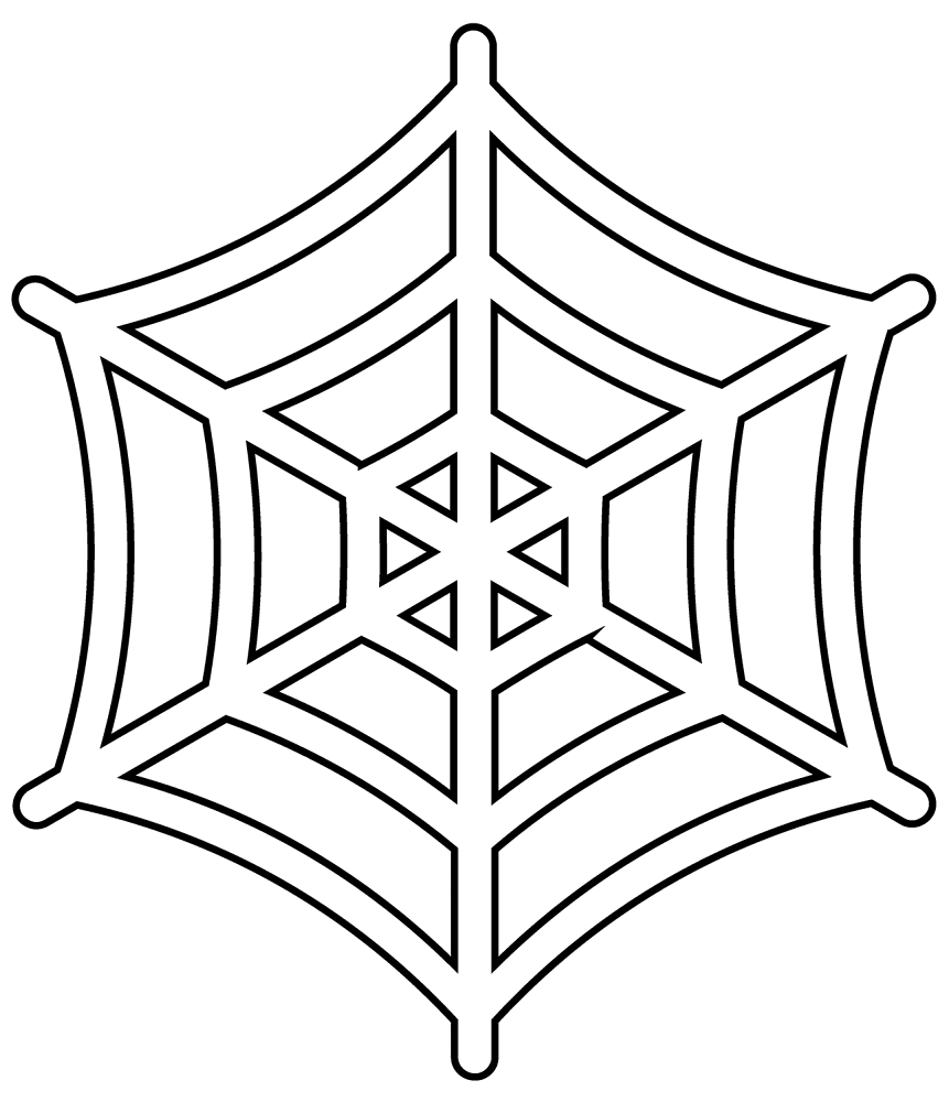 Desenho de Aranhas para colorir e imprimir: número 5