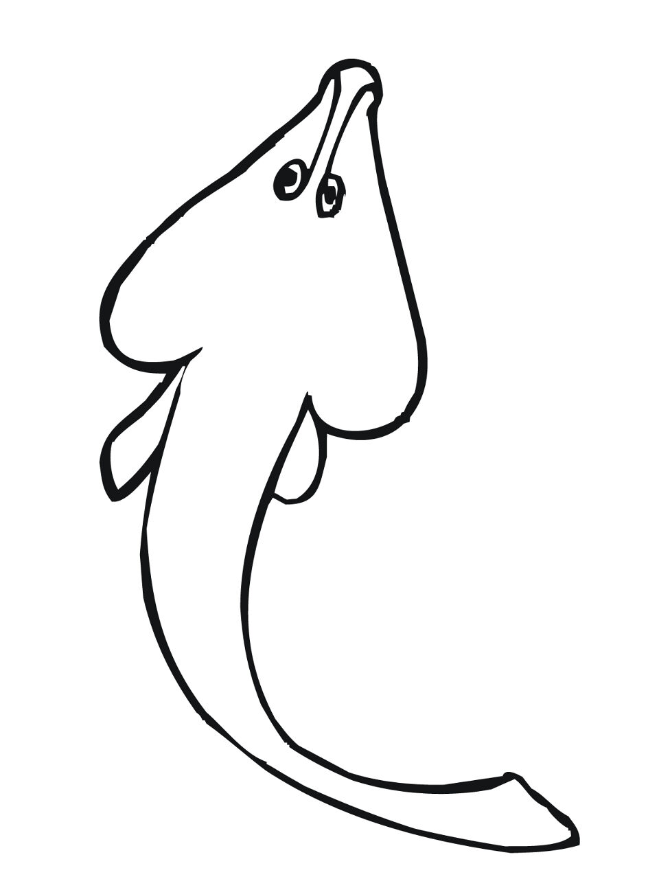 Desenho de Arraia para colorir e imprimir: número 19