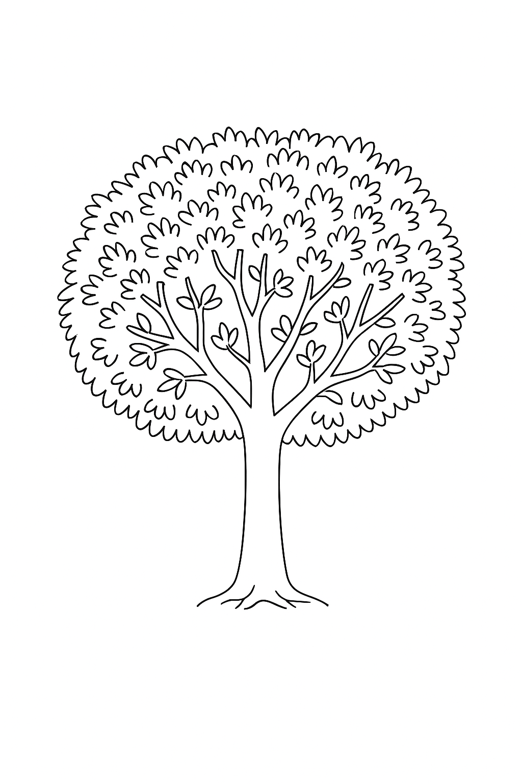 Desenho de Arvores para colorir e imprimir: número 15