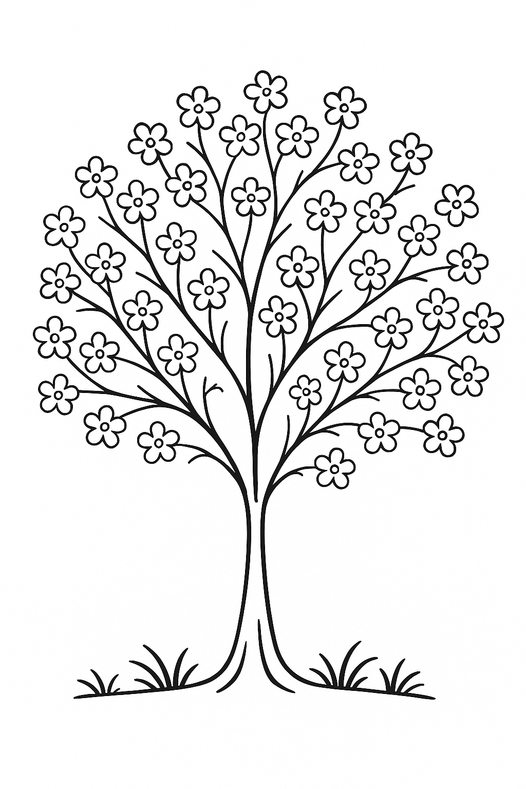 Desenho de Arvores para colorir e imprimir: número 19