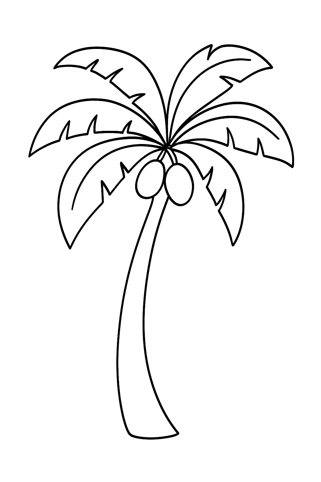Desenho de Arvores para colorir e imprimir: número 21